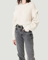 ACIA LONG SLEEVE CREWNECK KNIT SWEATER  image number null